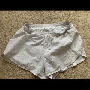 White cheetah shorts